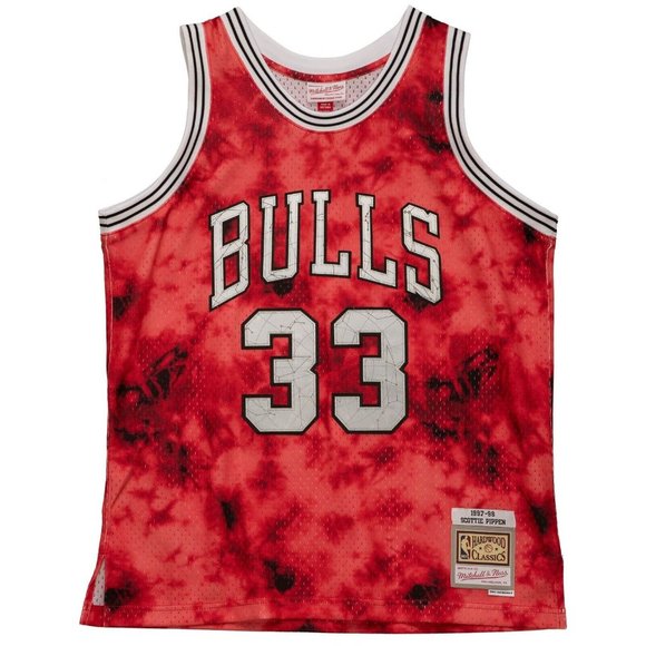 🆕 Mitchell & Ness Chicago Bulls Scottie Pippen 1997-98 Swingman Galaxy Jersey - Picture 1 of 3